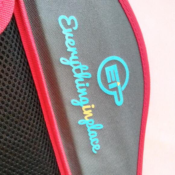 Everything In Place Kids Travel Car  LapTray Organizer Black Red - Picture 3 of 4